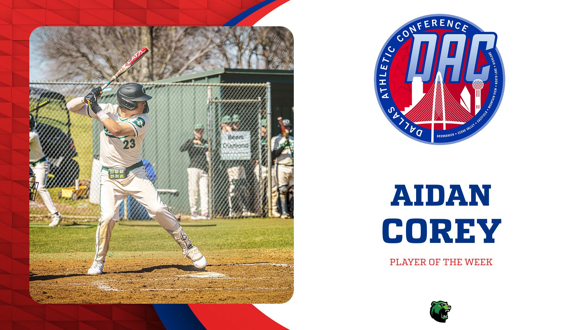 Corey Named DAC Player of Week