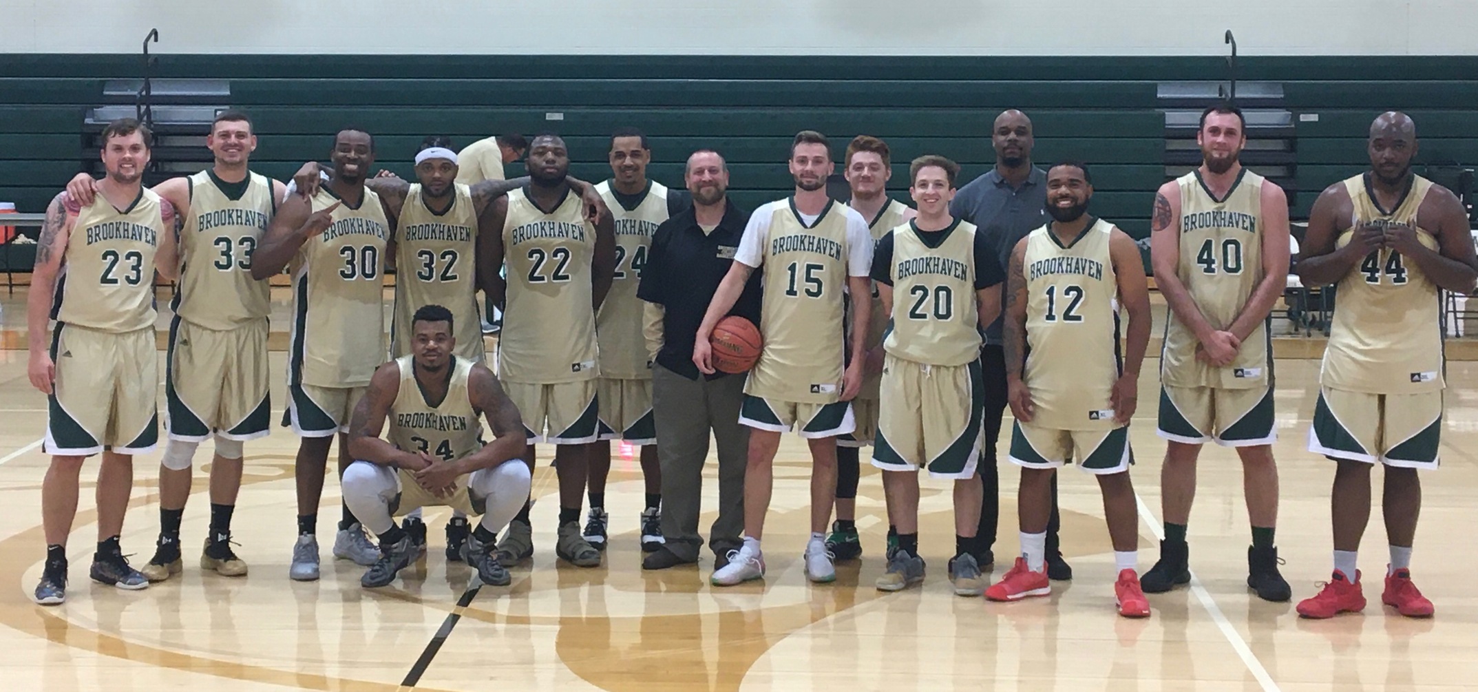 This is a picture of the 2019 Don Cockrell Alumni Game participants.